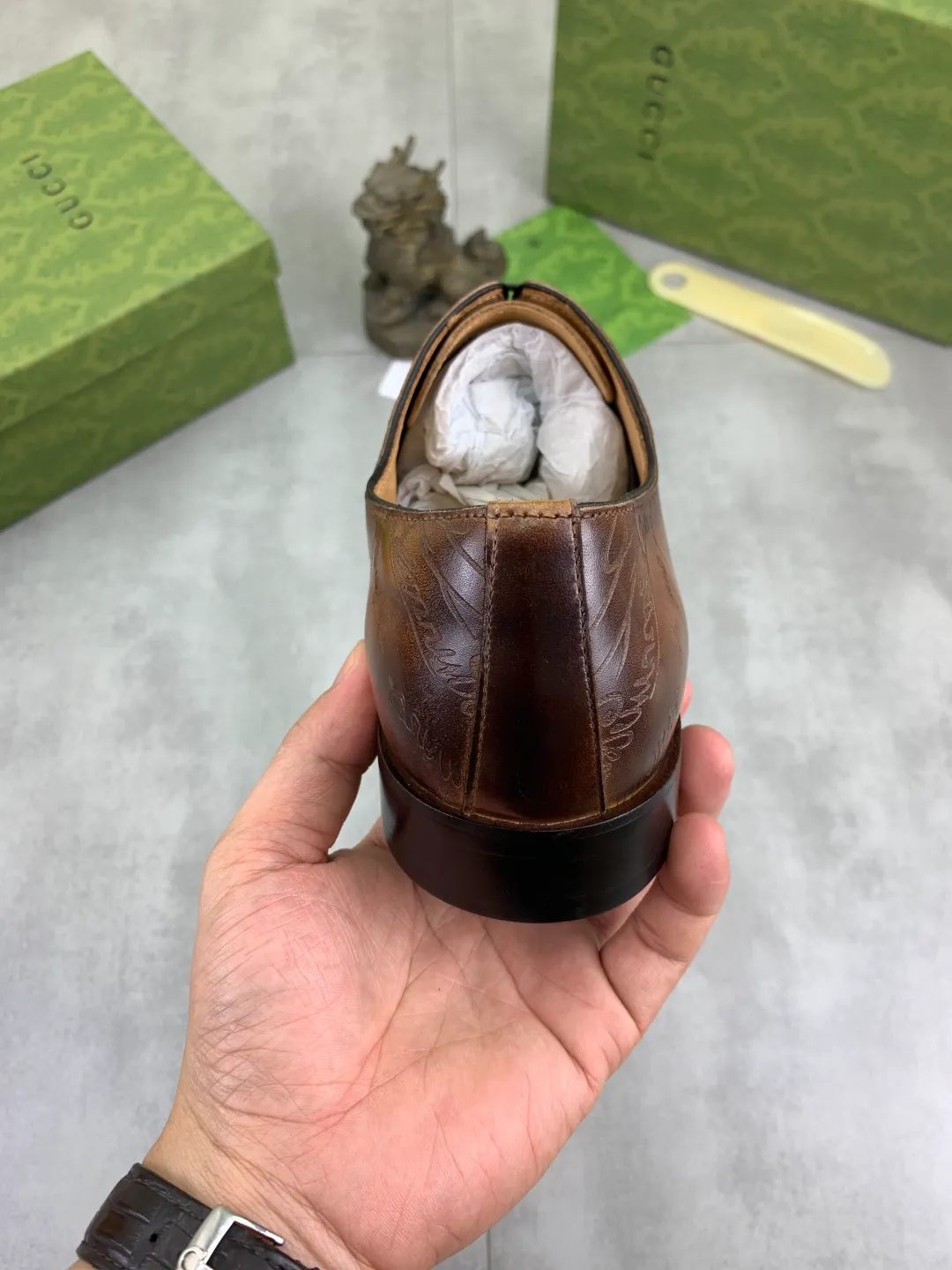Men's Men's Shoes 💰P580 [New Style] 💰💎💎💎 [Gucci] GUCCI high-end men's formal business leather shoes, original order 1:1! Original imported high-end calfskin, original metal buckle, imported first-layer pigskin lining for feet, original high-end outsole, men's shoe size: 38-44
